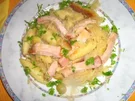 Kasslerstreifen mit Schupfnudeln und Champagnerkraut - Rezept
