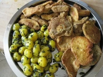 Gebackene Steinpilze mit Petersilkartoffel - Rezept - Bild Nr. 4