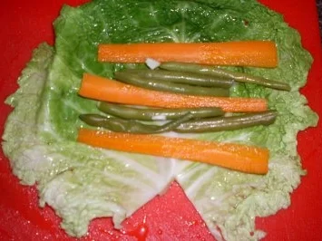 Rezept: Wirsing - Rouladen mit Drillinge.... Bild Nr. 4 Wirsing - Rouladen mit Drillinge.... - Rezept - Bild Nr. 4