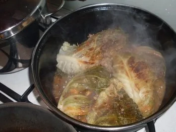 Rezept: Wirsing - Rouladen mit Drillinge.... Bild Nr. 7 Wirsing - Rouladen mit Drillinge.... - Rezept - Bild Nr. 7