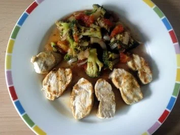 Hähnchenfilet mit Brokkoli - Rezept