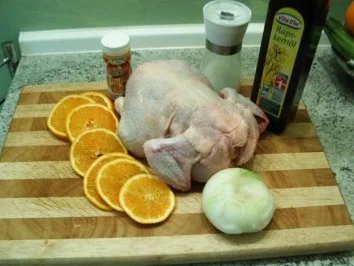 Rezept: Würzhähnchen mit Orangen Bild Nr. 2 Würzhähnchen mit Orangen - Rezept - Bild Nr. 2