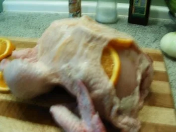 Rezept: Würzhähnchen mit Orangen Bild Nr. 3 Würzhähnchen mit Orangen - Rezept - Bild Nr. 3