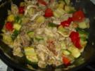 Paprika-Zucchini-Hähnchenfleischpfanne - Rezept