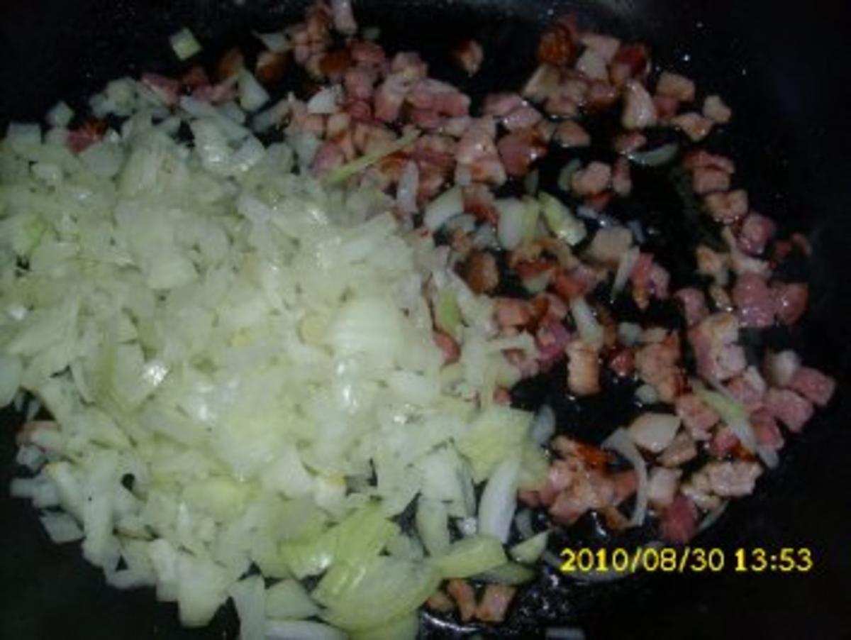 Speck-Pilz-Joghurtsoße für Spaghetti - Rezept - Bild Nr. 4