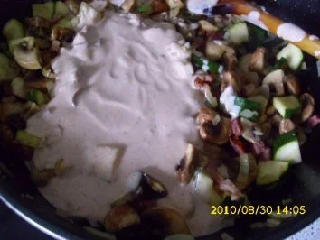 Speck-Pilz-Joghurtsoße für Spaghetti - Rezept - Bild Nr. 9