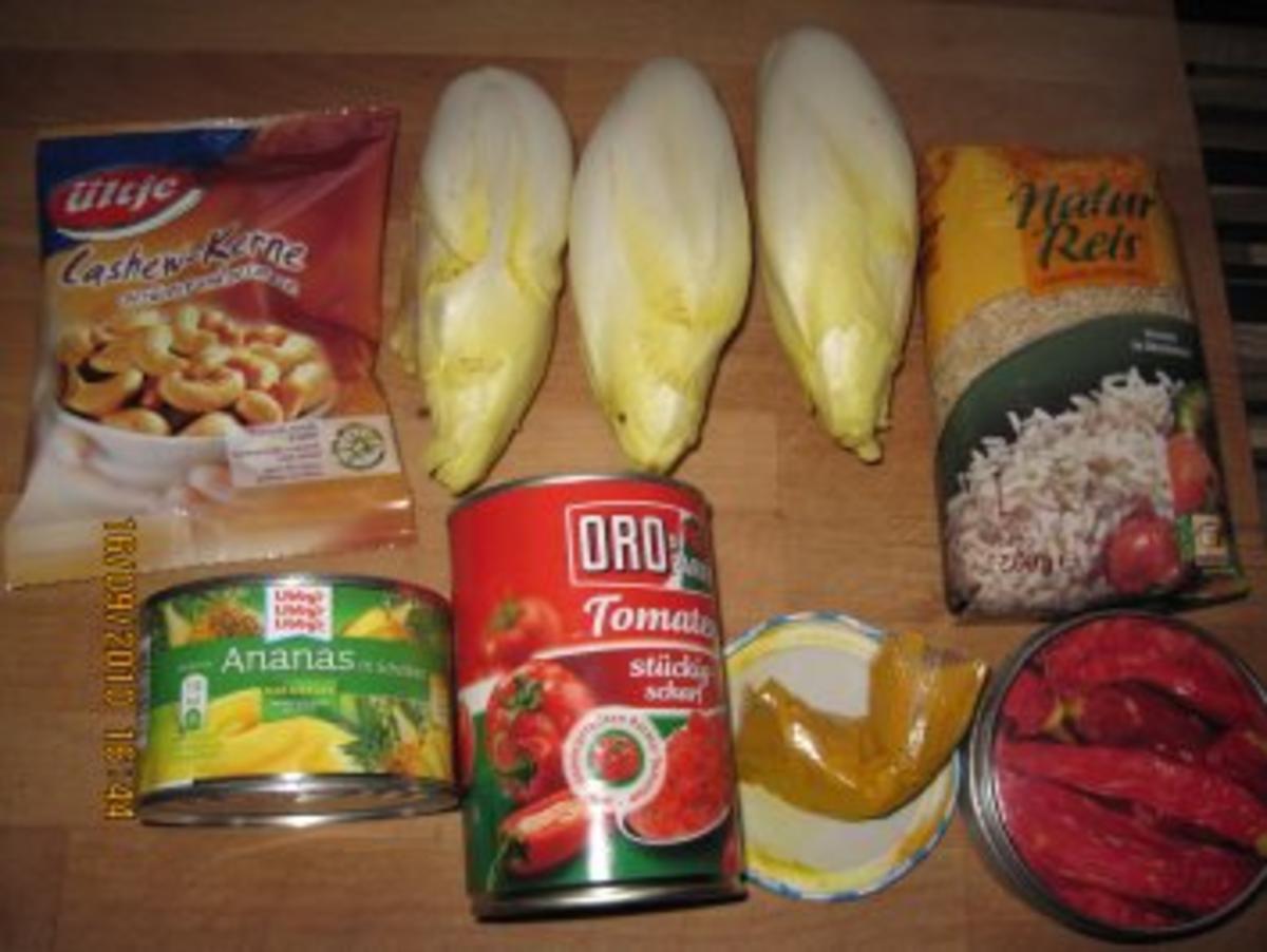 Chicoree - Ananas Pfanne - Rezept - Bild Nr. 2