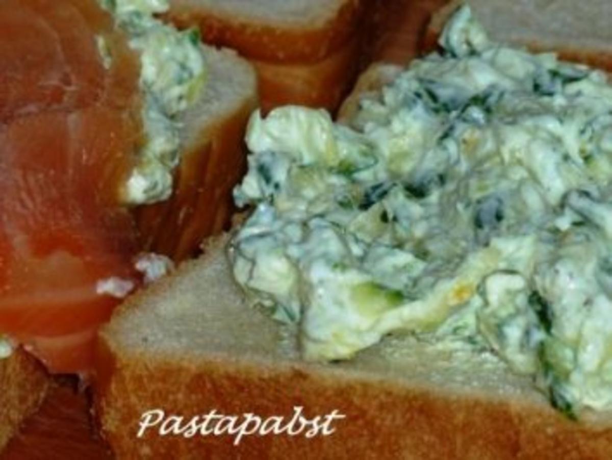 Lachs-Sandwich mit Zucchini-Frischkäsecreme - Rezept - Bild Nr. 3