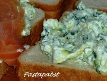 Rezept: Lachs-Sandwich mit Zucchini-Frischkäsecreme Bild Nr. 3 Lachs-Sandwich mit Zucchini-Frischkäsecreme - Rezept - Bild Nr. 3