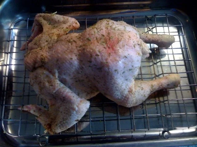 Rezept: Kräuterhuhn mit Honigkruste Bild Nr. 3 Kräuterhuhn mit Honigkruste - Rezept - Bild Nr. 3