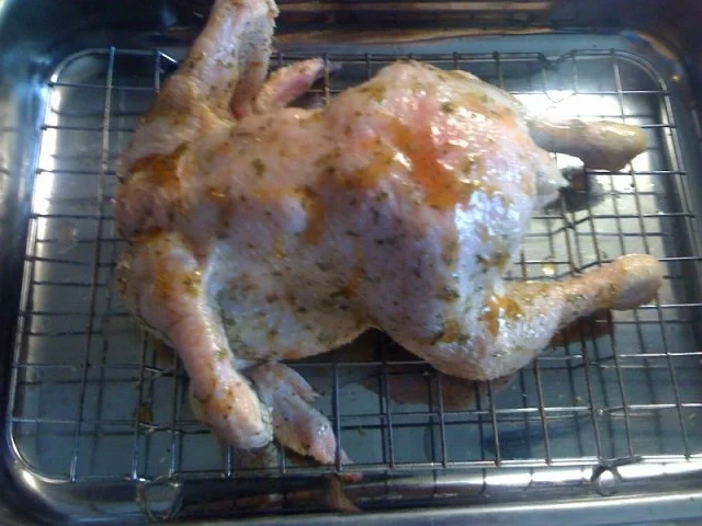 Rezept: Kräuterhuhn mit Honigkruste Bild Nr. 4 Kräuterhuhn mit Honigkruste - Rezept - Bild Nr. 4