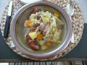 Suppen - Weißkohleintopf mit Kasseler - Rezept
