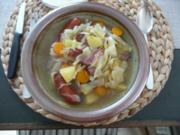 Suppen - Weißkohleintopf mit Kasseler - Rezept