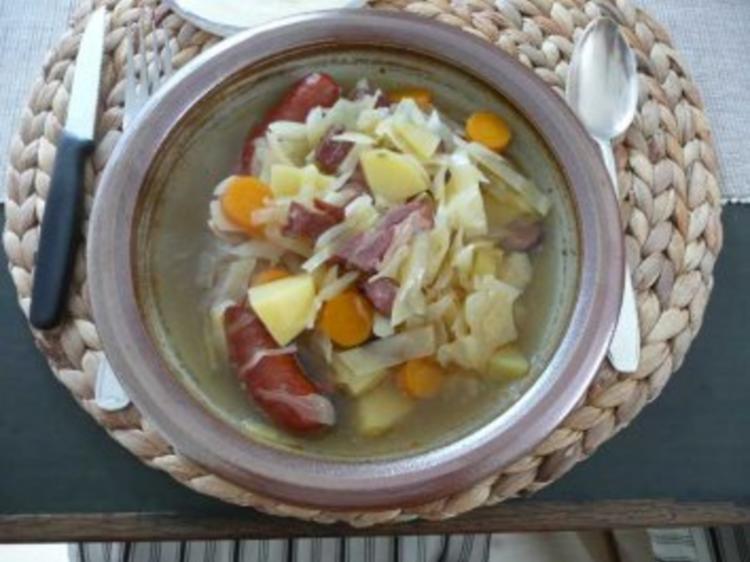 Suppen - Weißkohleintopf mit Kasseler - Rezept - kochbar.de