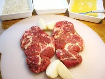 Kotelett paniert - mit gebratenen Steinpilzen .... - Rezept - Bild Nr. 3