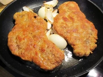 Kotelett paniert - mit gebratenen Steinpilzen .... - Rezept - Bild Nr. 5