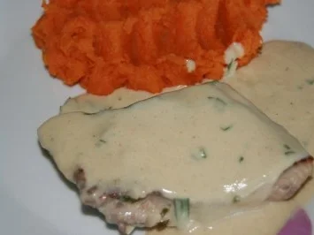 Fisch: Welsfilet in Estragon - Weißwein - Senf - Soße - Rezept