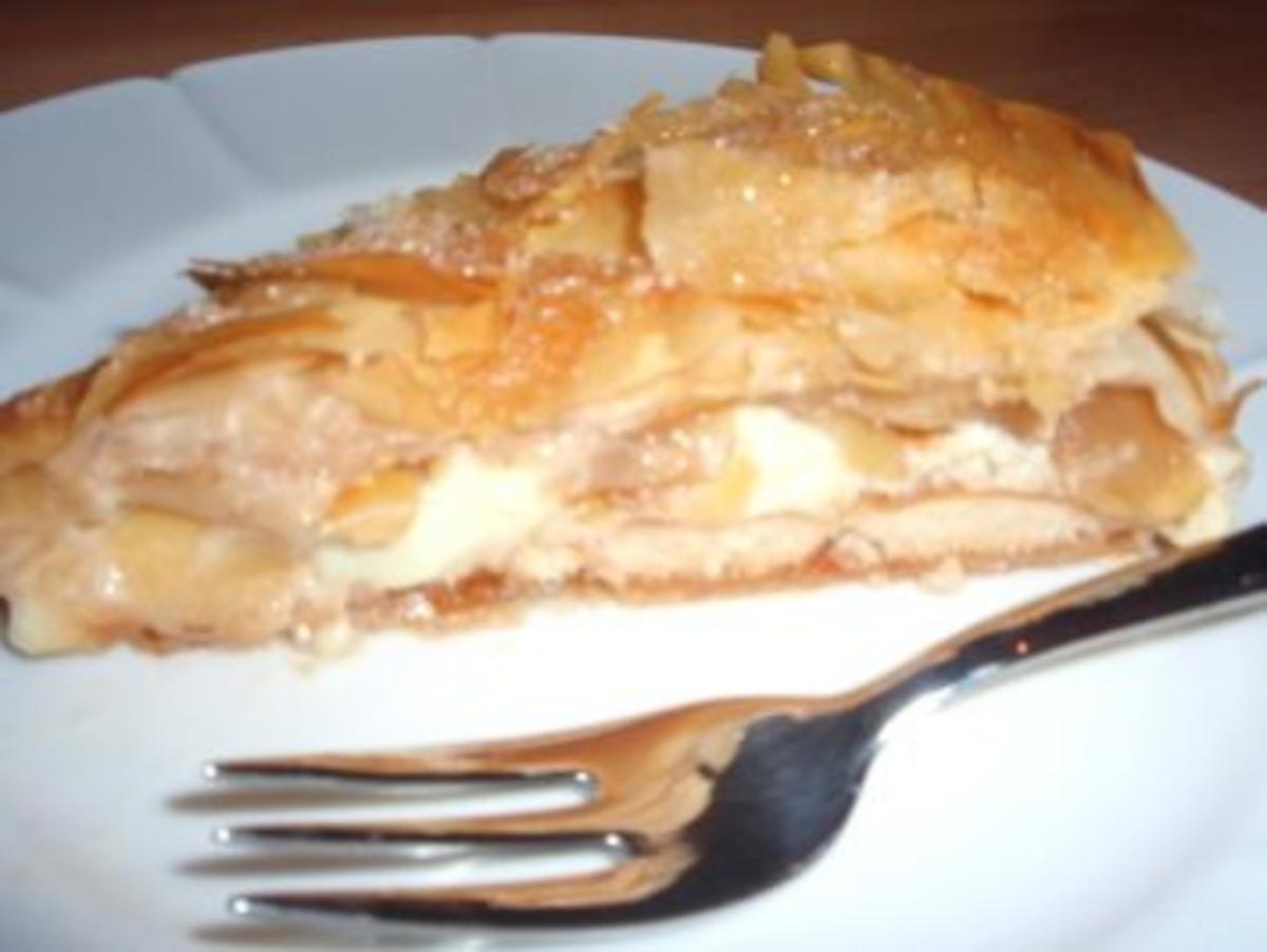Torte: Gedeckte Apfel - Pudding - Torte - Rezept - kochbar.de