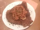 SCHNITZEL XXL  MIT EINE ERFUNDENE SOSSE VARIANTE - Rezept