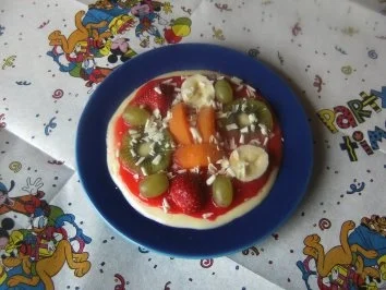 Rezept: Rezepte für Kinder 3 : Süße Pizza Rezepte für Kinder 3 : Süße Pizza - Rezept