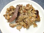 Rindersteak mit Rahm-Pfifferlingen - Rezept