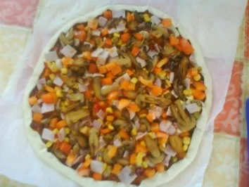 Rezept: Pizza rustikal Bild Nr. 9 Pizza rustikal - Rezept - Bild Nr. 9