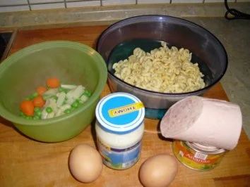 Rezept: Nudelsalat der 1.0000000 ??? natürlich mit Fotos Nudelsalat der 1.0000000 ??? natürlich mit Fotos - Rezept