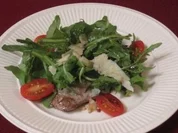 Paillard de boeuf auf Rucolasalat - Rezept