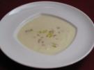 Geeistes Kartoffelsüppchen mit Lauch und Pfifferlingen - Rezept
