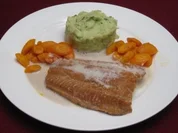 Hausgeräucherter Waller mit Vanillesahne und Lauchpüree - Rezept