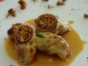 Pfifferlinge Schalfrock -im Schinken eingerollt- - Rezept