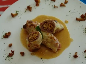 Pfifferlinge Schalfrock -im Schinken eingerollt- - Rezept - Bild Nr. 2