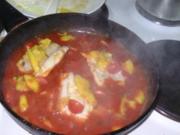 Fischfilet in Tomaten-Mango-Sauce - Rezept