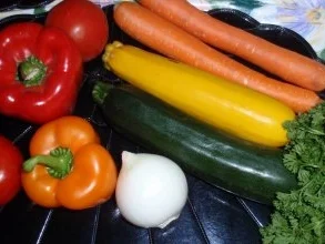 Rezept: Spätsommerliches Buttergemüse mit Basmatireis Bild Nr. 2 Spätsommerliches Buttergemüse mit Basmatireis - Rezept - Bild Nr. 2