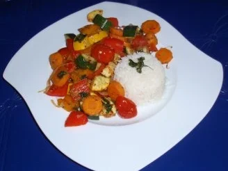 Rezept: Spätsommerliches Buttergemüse mit Basmatireis Bild Nr. 7 Spätsommerliches Buttergemüse mit Basmatireis - Rezept - Bild Nr. 7