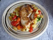 Resteverwertung : Gemüsebratkartoffeln, dazu Tilapia - Rezept
