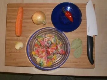 Aufläufe:Hackfleischtopf mit Curryreis und Käse Überbacken - Rezept - Bild Nr. 2