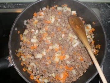 Aufläufe:Hackfleischtopf mit Curryreis und Käse Überbacken - Rezept - Bild Nr. 6