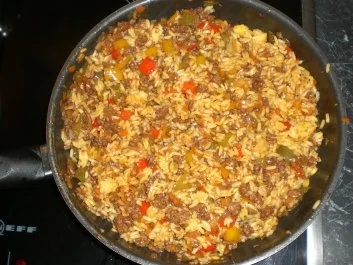 Aufläufe:Hackfleischtopf mit Curryreis und Käse Überbacken - Rezept - Bild Nr. 10