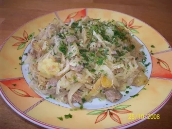 Rezept: serbischer Weißkrauttopf serbischer Weißkrauttopf - Rezept