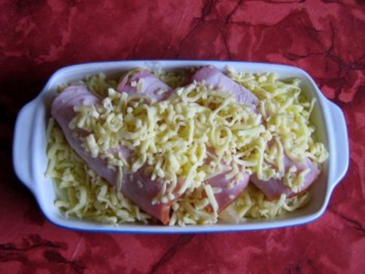 Kassler-Sauerkrautröllchen auf Kartoffelbrei - Rezept - Bild Nr. 5