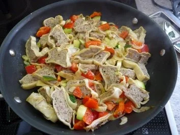 Pfannengerichte : Maultaschen-Pfanne - Rezept - Bild Nr. 9