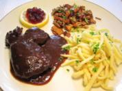Rezept: Hasenfleisch geschmort ... Hasenfleisch geschmort ... - Rezept