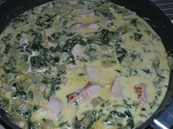 Schweinefilet in Mangold-Gorgonzola-Sauce - Rezept - Bild Nr. 2