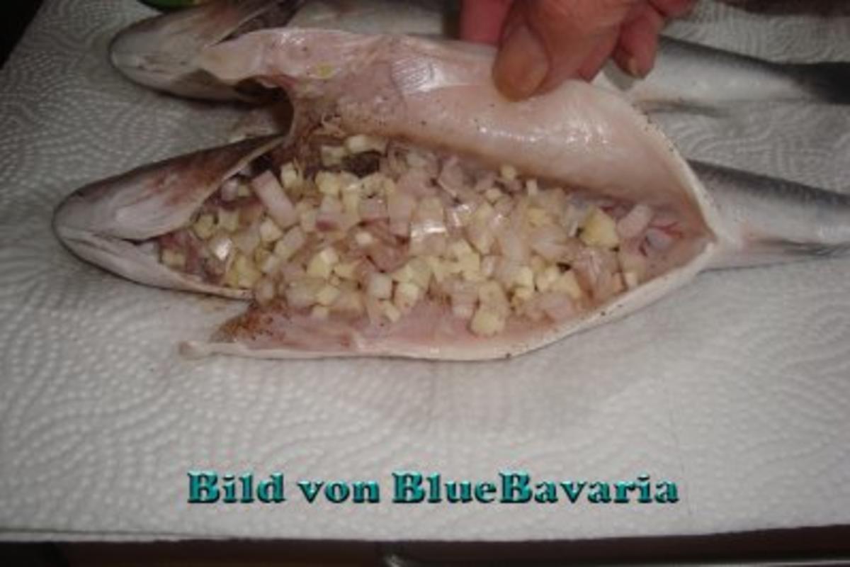 Fischgerichte: Gebratener Wolfsbarsch mit Gemüsekartoffeln - Rezept - Bild Nr. 2
