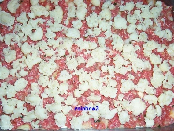 Rezept: Pizza: Superleckerer Hackfleisch-Blumenkohl-Kuchen Bild Nr. 4 Pizza: Superleckerer Hackfleisch-Blumenkohl-Kuchen - Rezept - Bild Nr. 4