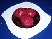 Beeriges Eis auf Beerenkompott - Rezept