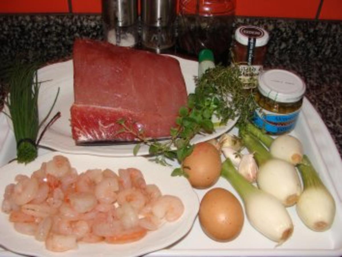 Fisch : -Thunfisch Tartar mit Garnelen- - Rezept - Bild Nr. 3
