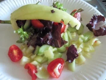 Krokodil-Salat - Bilder sind eingestellt - - Rezept