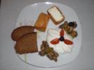 Gebackener Feta mit Dip und Champignon-Antipasti - Rezept
